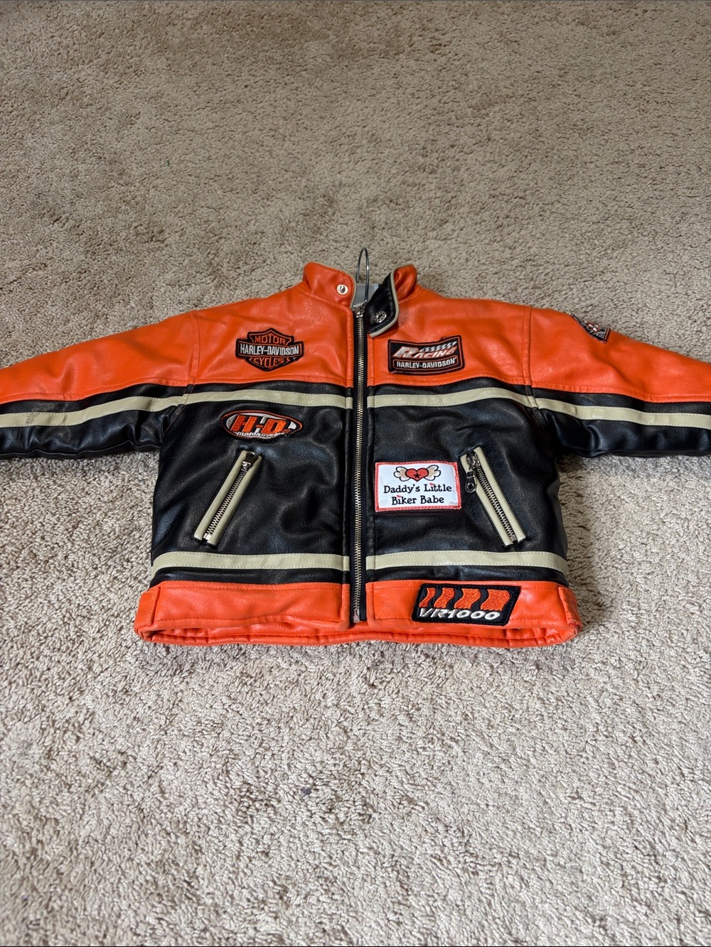 Harley Davidson Toddler Biker Jacket 18M Daddy’s Little Biker Babe
